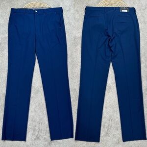 NWT Bobby Jones Golf ApparelPerformance Stretch Heather Trouser Pants Navy 38